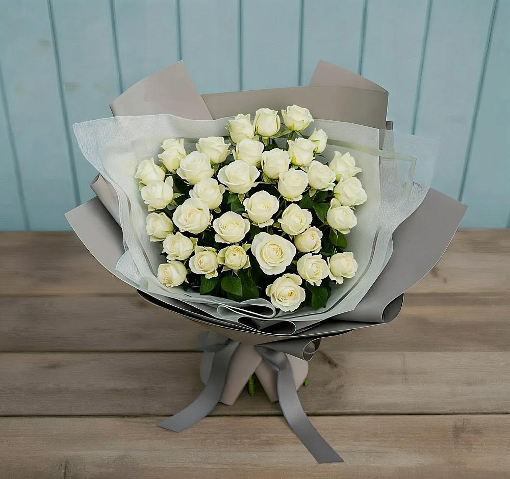 Букет Белоснежная нежность в Мишкино