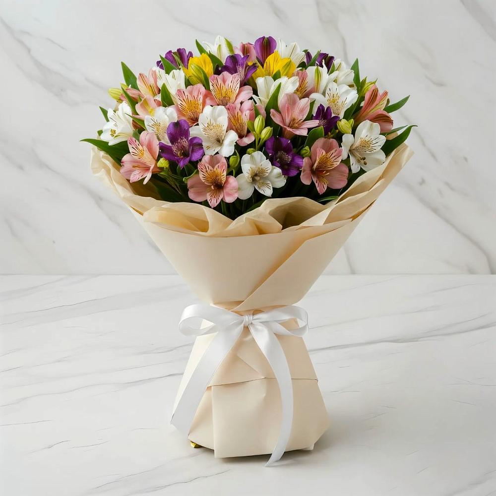 Букет цветов из: Альстромерии в Мишкино