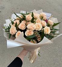 Букет Кремовые розы Латте в Мишкино