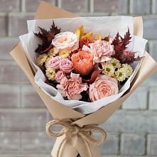 Букет цветов из:  Гвоздики, Хризантемы и Розы в Мишкино