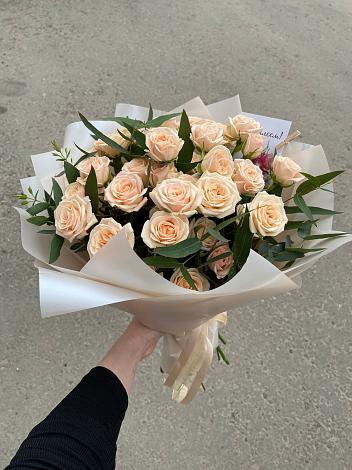 Букет Кремовые розы Латте в Мишкино