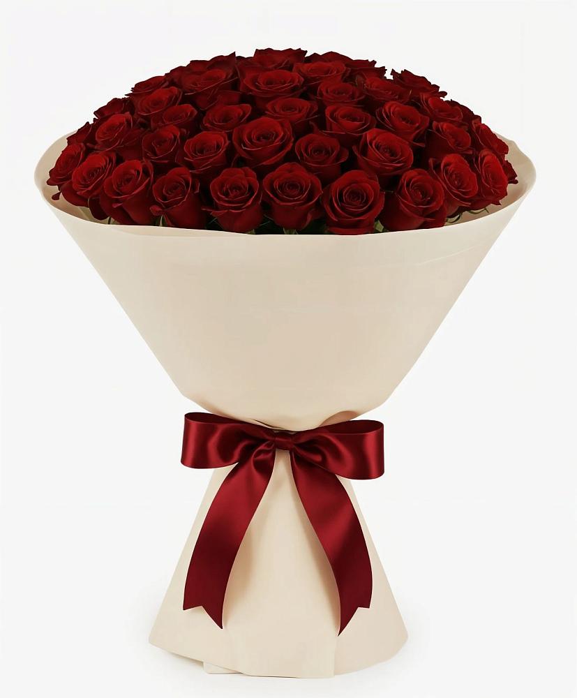 Букет 101 Бордовая роза Блэк Бакарра в Мишкино