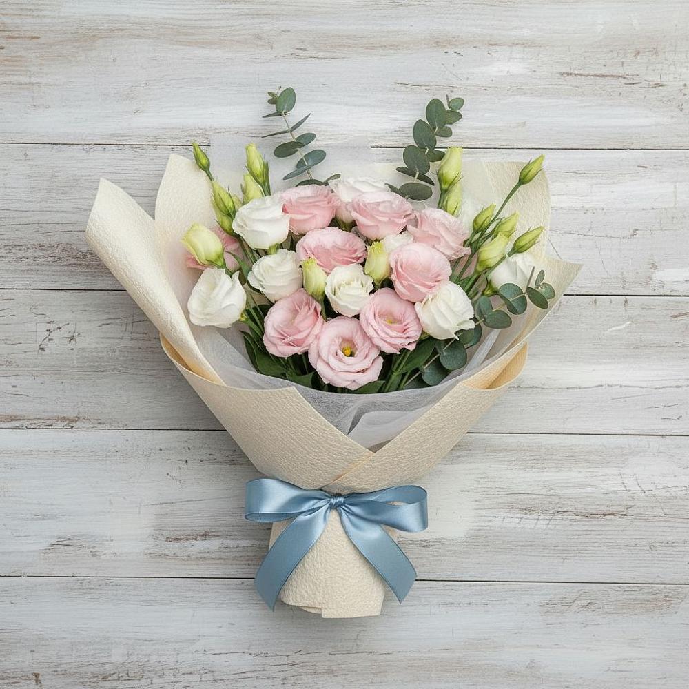 Букет цветов из: Лизиантусы в Мишкино